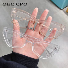 OEC CPO Transparent Cat Eye Glasses Frame Women Men Vintage Clear Lens Optical Eyeglasses Frame Female Spectacle Frame Unisex 2024 - buy cheap