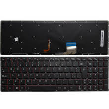 Teclado sp para lenovo y50 drive, teclado retroiluminado espanhol sem moldura 2024 - compre barato