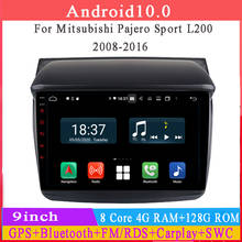 4+128G octa core android10 car radio for Mitsubishi L200 Triton 2008-2014 car audio stereo  multimedia player GPS navi DSP 2024 - buy cheap