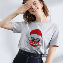 Christmas 2020 Tshirt Funny Grinch Christmas T Shirt Harajuku Printed Oversized Christmas Short Sleeve Clothes Women's T-shirts 2024 - buy cheap