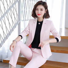 women pant suits formal suit fashion dress temperament slim jacket pants suit office ladies suit overalls 2piece set women 2024 - buy cheap