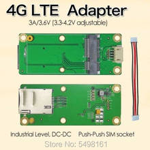 4G LTE промышленный мини PCIe к USB-адаптеру со слотом для SIM-карты USB 2,0 4-контактный разъем PH2.0 для беспроводного модуля WWAN/LTE 3G/4G 2024 - купить недорого