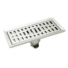 Desagües de suelo de acero inoxidable, desodorante rectangular para cocina, drenaje antibloqueo para baño, ducha y bañera, accesorios de 20cm x 10cm 2024 - compra barato