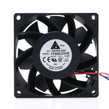 FFB0812SHE 12V 0.87A 8cm 80mm 8038 Dual Ball Bearing Cooling Fan Powerful High Speed  for Delta 80*80*38mm 2024 - buy cheap