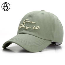 Sombreros de estilo Hip Hop para hombre y mujer, gorras con bordado 3D en 3D, color verde, ropa de calle de verano, gorras de béisbol con huesos masculinos, FS 22020 2024 - compra barato