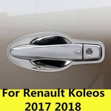 Cubierta de manija de puerta exterior en forma de coche, marco de moldura, pegatina, accesorios, tazón de puerta para Renault Koleos 2017 2018 2024 - compra barato