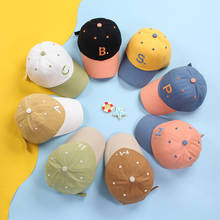 Gorra de béisbol con bordado de letras para niños y niñas, gorro de béisbol ajustable con bordado de letras, Snapback, Hip-hop, primavera y verano 2024 - compra barato