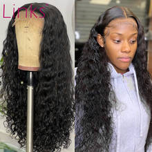 Links-peluca rizada con cierre de encaje para mujer negra, postizo de pelo brasileño Remy, ondas profundas, 28, 30 pulgadas, 4x4, 5x5 2024 - compra barato