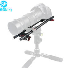 BGNing Aluminium SLR Camera Support Lens Stand Bracket Holder Kit with 40cm Carbon Fiber Tubes Rod Clamp Railblock Mount Adapter 2024 - buy cheap
