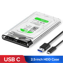2,5 "USB 3,0 SATA Hd коробка HDD жесткий диск Внешний корпус HDD прозрачный корпус инструмент бесплатно 5 Гбит/с Поддержка 2 ТБ UASP протокол 2024 - купить недорого