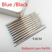 10PCS BlUE Ballpoint Pen Good Quality Ballpoint Pen Refill Stationery FREE SHIPPING 2024 - buy cheap