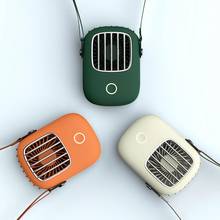 Mini Portable USB Rechargeable Hand Free Neck Lanyard Hanging Air Cooling Fan Охлаждающий вентилятор 2024 - buy cheap