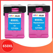 2PC Cor 650XL Substituição Do Cartucho de Tinta Compatível para hp Deskjet 650 para hp 650 xl 1015 1515 2515 2545 2645 3515 4645 Printer 2024 - compre barato