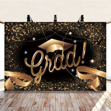 Celebração feliz festa de formatura dos desenhos animados criatividade backdrops foto fundo decorações para graduados fotografia adereços 2024 - compre barato