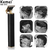 Kemei-Máquina para corte de cabelo modelo 1971 Pro Li, aparador masculino 0mm, armação pesada, cortador de acabamento, hitter sem fio 2024 - compre barato