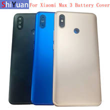 Battery Case Cover Rear Door Housing Back Case For Xiaomi Mi Max 3 Battery Cover Camera Frame Lens with Logo 2024 - buy cheap