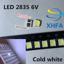 UNI-Cuentas de luz LED de alta potencia para TV LCD, 100, 3528, 2835, 1W, 6V, blanco frío, 1210 Uds. 2024 - compra barato