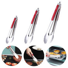 9/12/14in Stainless Steel Food Tong Kitchen Cooking Salad Bread Severing Clip Non Stick BBQ Grilling Tong 2024 - buy cheap
