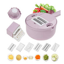 Mandoline slicer cutter chopper vegetable cutter grater Round kitchen Multifunction shred grater fruit peeler Wash Leaking basin 2024 - buy cheap