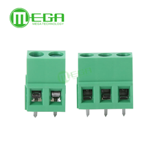 Conector de bloco terminal de parafuso pcb de pino reto verde de 3 pinos com 3 pinos de 100mm com 5.0 peças 2024 - compre barato