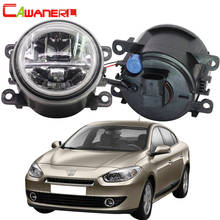 Cawanerl para renault fluence l30 saloon 2010 2011 2012 2013 2014 2015 carro led luz de nevoeiro + olho de anjo luz de circulação diurna 12v 2024 - compre barato