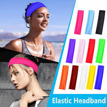 12 Colors Solid Sports Headband Women Elastic Hair Bands Running Fitness Headwear Female Stretch Wash Makeup Hair Accessories 5G 2024 - buy cheap