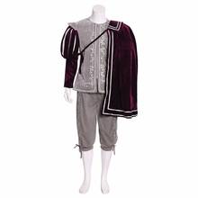 Cosplaydiy-Disfraz de la Reina Elizabeth Tudor para hombre, traje de Cosplay de época Medieval para adulto, Victoriano, renacentista, gris, L320 2024 - compra barato