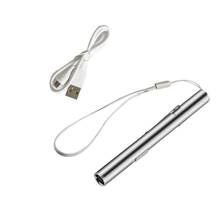 Recém-chegado, lanterna led prática recarregável com mini usb, lanterna com clipe de aço inoxidável super brilhante