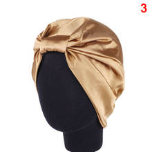 1 Pcs Lady Night Sleep Hat Long Hair Care Cap Satin Lace Bonnet Turban Headwrap Bandanas Beanie Bathroom Shower Caps 2024 - buy cheap
