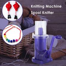 DIY Hand-operated Embellish-Knit Knitting Machine Plastic Spool Knitter Wool Winder Craft Bracelet Weave Tool 2024 - buy cheap