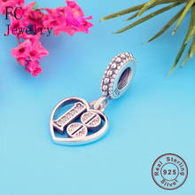 FC Jewelry Fit-pulsera de plata 925 con forma de corazón y circonita, colgante de 18 años, Berloque 2020 2024 - compra barato