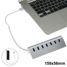 Portable 7 Port USB 3.0 Hub Power Adapter 5Gbps Super Speed Charging Connector Multiport Charger Hub PC Accessories 2024 - buy cheap