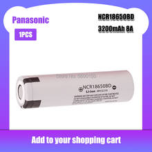 1pc original novo panasonic ncr18650bd 3200mah 3.7v bateria de lítio para lanterna e-cigarro 3200mah bateria recarregável 2024 - compre barato