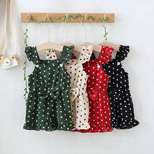 FOCUSNORM Newborn Baby Girls Boys Romper Polka Dots Print Square Neck Ruffles Short Sleeve Jumpsuits  4 Colors 2024 - buy cheap
