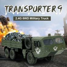 2020 New 1:16  2.4G 6WD RC Off-Road  Vehicle 6-Drive Truck Simulation Military Vehicle For Kids Toy Cars Use Time 30 Minute 2024 - buy cheap