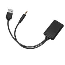 Adaptador com cabo usb de 3.5mm, adaptador universal com rádio estéreo e bluetooth wireless de 12v 2024 - compre barato