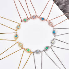 KAMAF  and match copper inlay zircon eye opal adjustable bracelet charm ladies fashion jewelry found 2024 - buy cheap