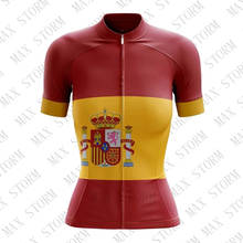2019 Women Spain New Team Cycling Jersey Customized Road Mountain Race Top max storm Quick Dry /Breathable 2024 - buy cheap
