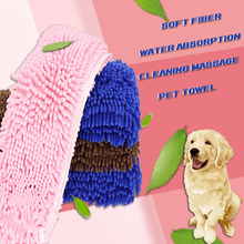 Мягкое волокно водопоглощающее полотенце для собак для домашних животных, чистка кошек, массаж, сушка волос, ванная комната, полотенце для собак, мойка автомобиля, необходимые принадлежности 2024 - купить недорого