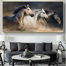 Running Horses Canvas Paintings on The Wall Art Canvas Posters and Prints Modern Art Animals Horses Pictures Home Decor Cuadros 2024 - buy cheap
