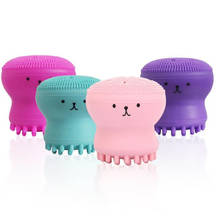New 4pcs/set Octopus Shape Silicone Face Cleansing Brush Facial Cleanser Exfoliator Face Scrub Washing Brush Skin Care Tool 40#4 2024 - buy cheap