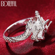 Женское кольцо-кран DOTEFFIL из стерлингового серебра 925 пробы, модные свадебные вечерние ювелирные изделия в подарок 2024 - купить недорого