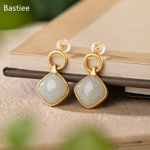 Bastiee Korean Earrings Earrings Silver 925 Jewelry For Women Emerald  Golden Plated  Long Earrings Vintage Silver Earrings 2024 - buy cheap