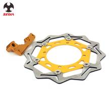 Rotor de discos de freio para motocicleta, discos de freio flutuantes de 270mm com suporte para suzuki rmz250 2000-2007 rmz450 05-15 rmx450 2005-2011 rmz 2007 2015 2024 - compre barato