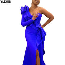 Vestido africano de fiesta de noche para mujer, maxivestido de talla grande, Dashiki, Sexy, con abertura, 2021 2024 - compra barato
