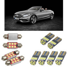 Interior led Car lights For mercedes c class convertible a205 cabrio bulbs for cars License Plate Light 4pc 2024 - buy cheap