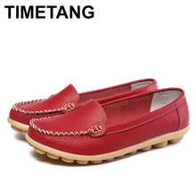 Timetang-zapatos de piel auténtica para mujer, mocasines informales con plataforma plana, oxford, E023 2024 - compra barato