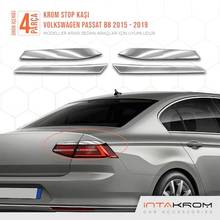 Capa traseira para volkswagen passat b8, acessório cromado estilo sobrancelha 2011-2019 2024 - compre barato