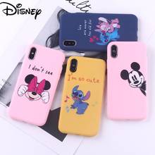 Disney Phone Case for IPhone11 Phone Case for IPhone7/8p/6/7p/12mini/12/xr/x/xs/5/se/5se Mickey Stitch Phone Cover 2024 - buy cheap