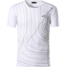 Jeansian Men's Sport Tee Shirt Tshirt T-shirt Running Gym Fitness Workout Football Short Sleve Dry Fit LSL606 White 2024 - buy cheap